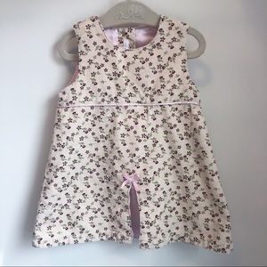 H&M baby girl floral corduroy dress size 4-6 month